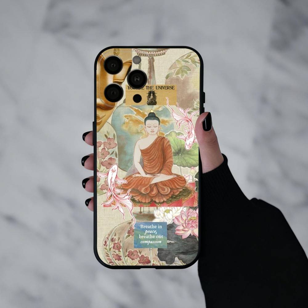 The B-Buddha Art  Phone Case Silicone Soft For IPhone 17pro 16 15 14 13 12 11 X XR Plus Pro Max Plus
