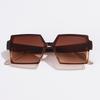 2pcs Pack New Brand Large Frame Sunglasses Square Glasses Personalized Cat Eyes Colorful Sunglasses Trend Sunglasses Uv400