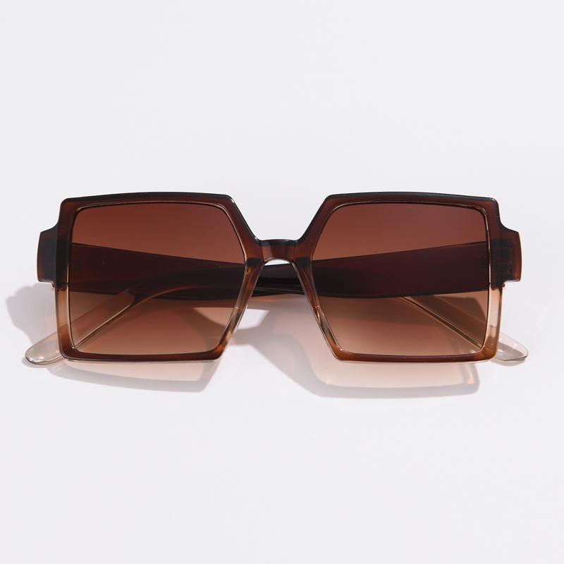 2pcs Pack New Brand Large Frame Sunglasses Square Glasses Personalized Cat Eyes Colorful Sunglasses Trend Sunglasses Uv400