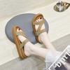 Slippers Women Wear Summer New Open-toed Thick-bottomed Sandals Casual Fashion Vacation Lazy Drag One-word Slippers