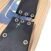 Handmade dark punk no-zipper men's and women's black chain tie birthday gift