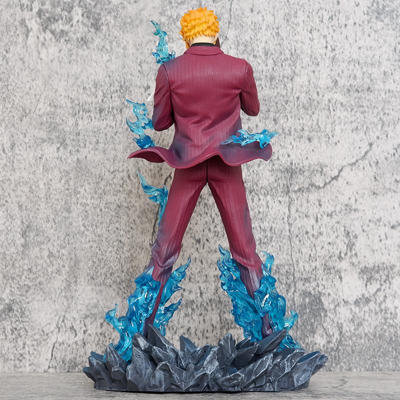 In-Stock Tenhui One Piece Sanji Blue Flame PVC Static Statue Model Anime Collectible Model Desktop Decoration Present For Fans