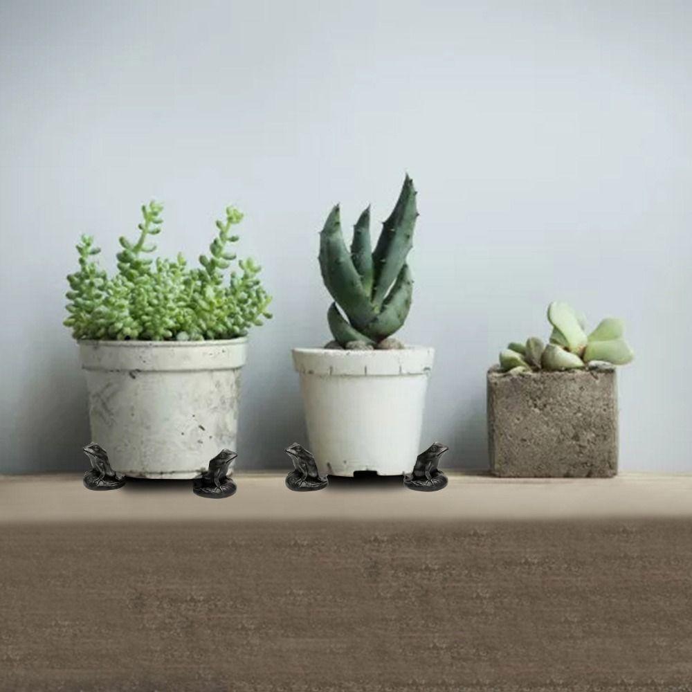 3Pcs/set Prevent Water Logging Small Animal Ornaments Animal Flower Pot Stand  Courtyard