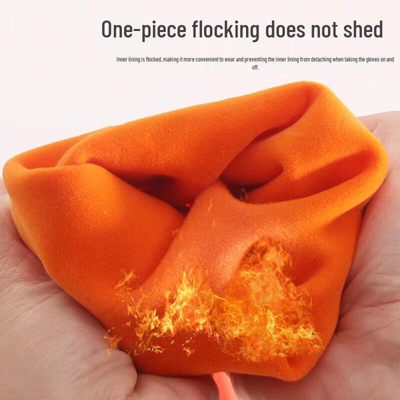 Flocked Rubber Cleaning Gloves