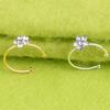 1Pc Small Thin Clear  Flower Nose Ring Charm Nose Ring Jewelry
