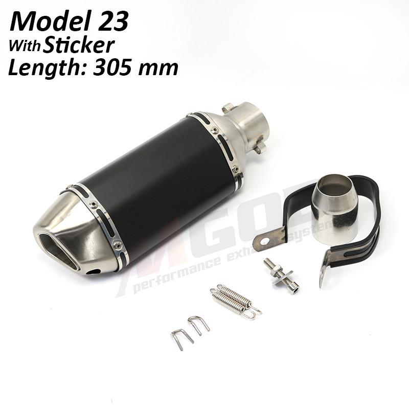 Universal Motorcycle Exhaust Pipe 51mm DB Killer Escape Moto Racing Modified Pit Bike For Kawasaki Z650 Ninja400 Versys 650 MT09