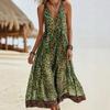 European and American new TikTok summer leopard print casual sleeveless V-neck dress women