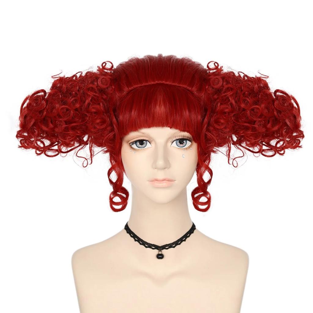 Halloween California Costumes Creepy Clown Adult Wig (red), Multi Colored