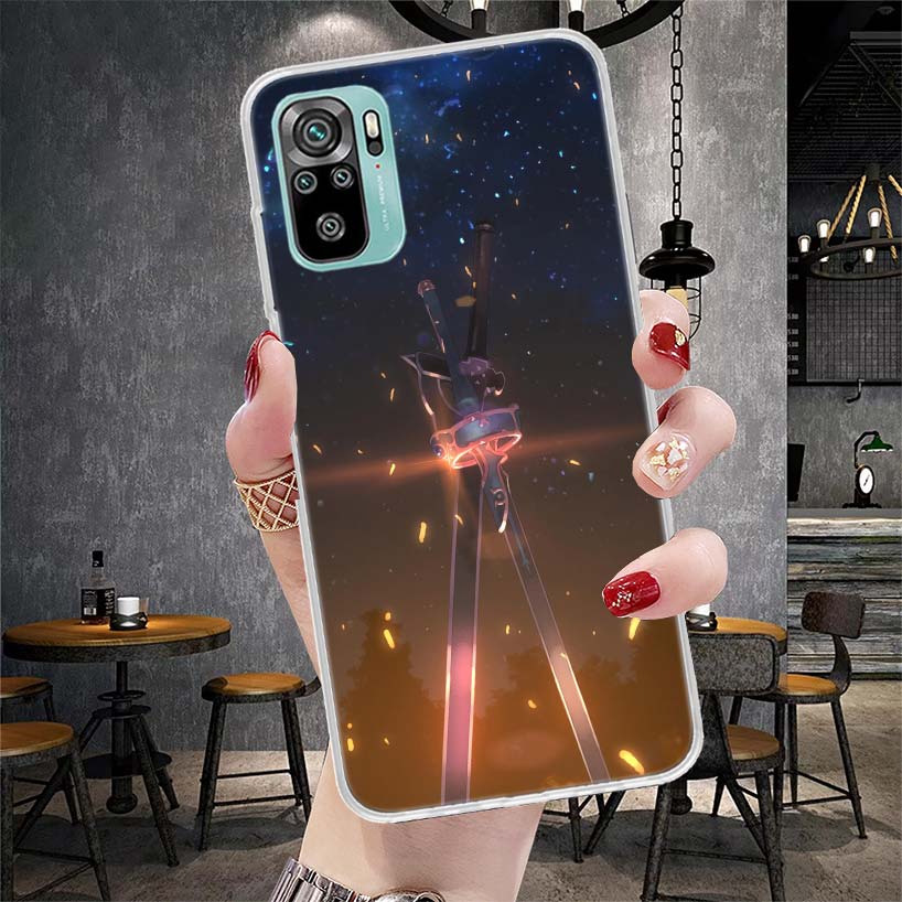 Sword Art Online Anime Soft Phone Case For Xiaomi Redmi Note 15 14 14S 13 12 Pro Plus 12S 11 11S 11E 10 10S 11T 5G Fundas Coque