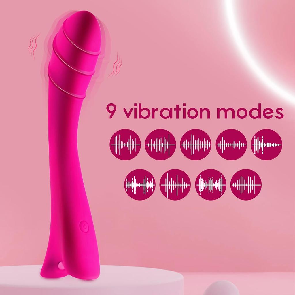 G Spot Vibrator for Women Realistic Dildo Vibrator with 9 Vibrating Modes Soft Silicone Dildo Adult Sex Toys for Couple