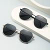 Oval Polarized Sunglasses Metal Frame Eyewear Driving Sun Glasses for Men UV400 Sun Glasses