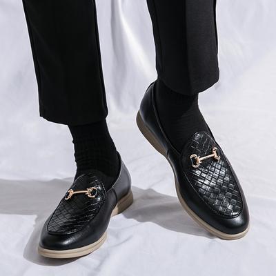 Herren Luxus Freizeit Schuhe Geprägtes Leder Herren Klassische Slipper Herren Slip-on Board Schuhe Outdoor Flats Neu Große Größe 38-46