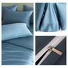 Solid Color 60S Pure Cotton Reactive Print 4-Piece Long-Staple Cotton Bedding Set with Small Black Label