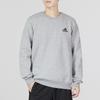 adidas Essentials Fleece Sweatshirt Medium Grey Heather/Black Men Streetwear H12221