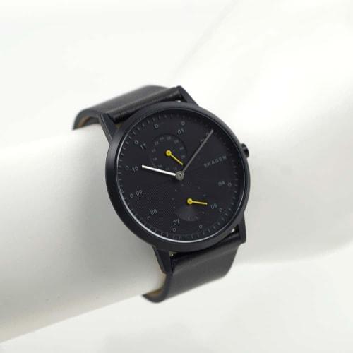 Skagen Men's Christopher Watch with Small Seconds and 24-Hour Display, Black, KRISTOFFER SKW6499