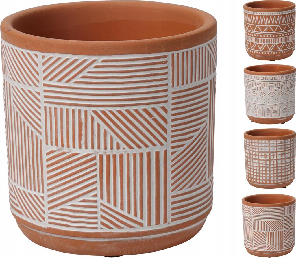 Ceramic cover for terracotta flowerpot 11 cm