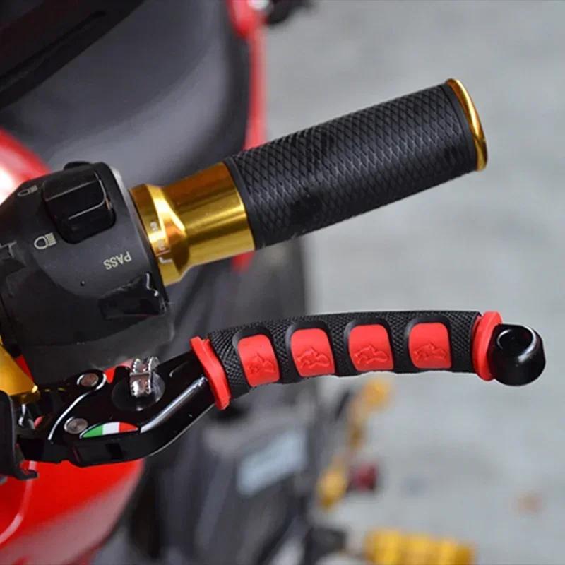 1 Pair Motorcycle Brake Handle Protection Cover Mountain Road Bike Brake Lever Protection Anti Slip Gel Sleeve