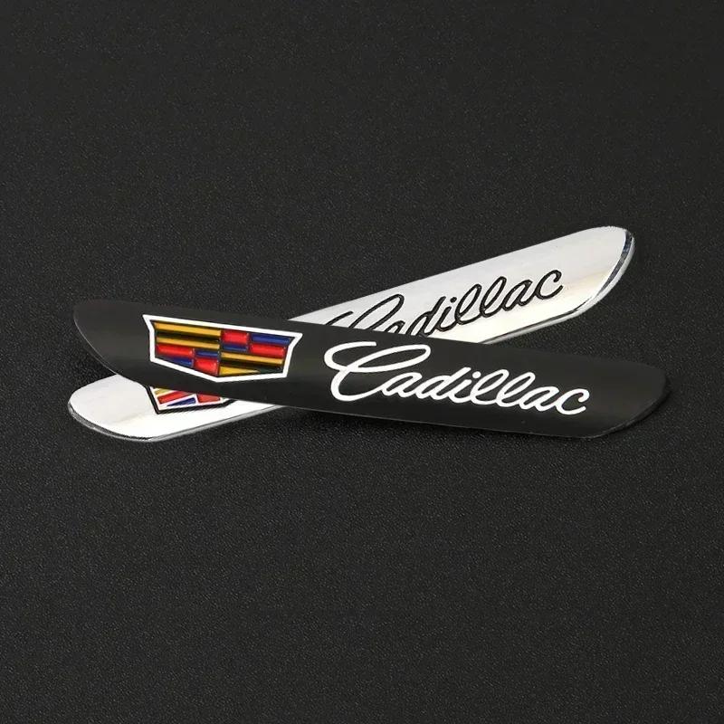For Cadillac ATS BLS CT4 CT5 CT6 CTS ESCALADE SLR SRX STS XLR XT4 XT5 XT6 XTS 1PC Car Body Side Emblems Fender Badge Stickers