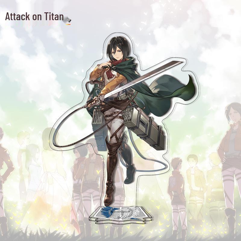 Attack on Titan Anime Acrylic Standee - Cute Cartoon Character Ornament