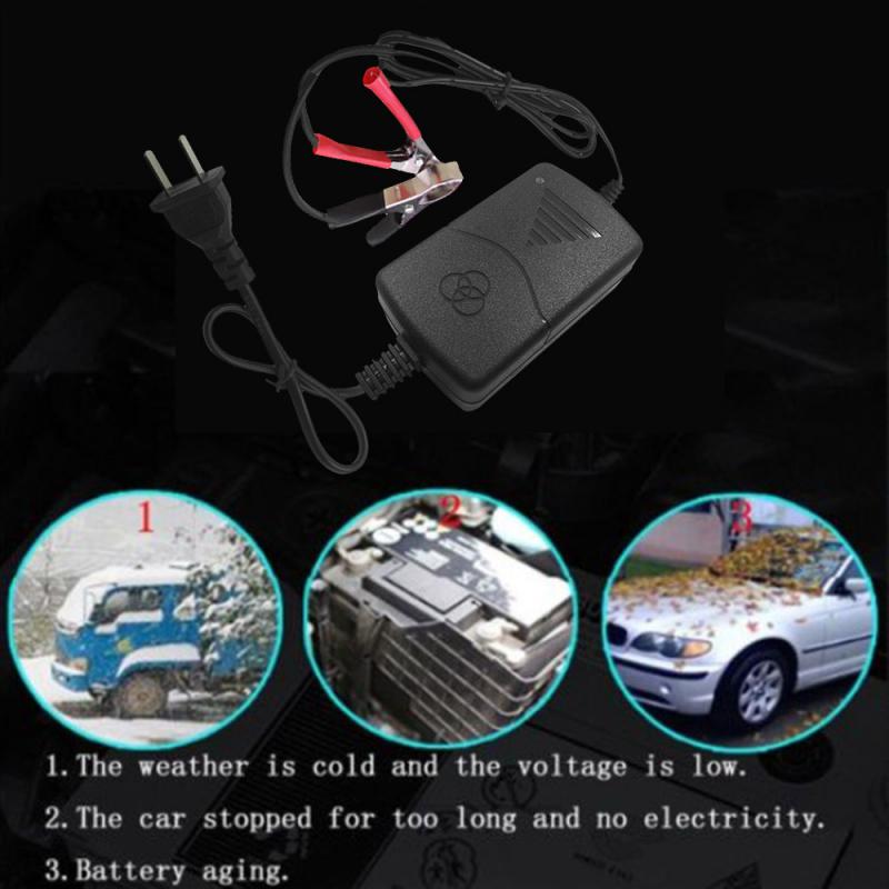 1300Ma Smart Battery Charger Rechargeable for Sealed Acidc Per Car Truck Motorcycle Electric Toys Eu Us Uk Plug
