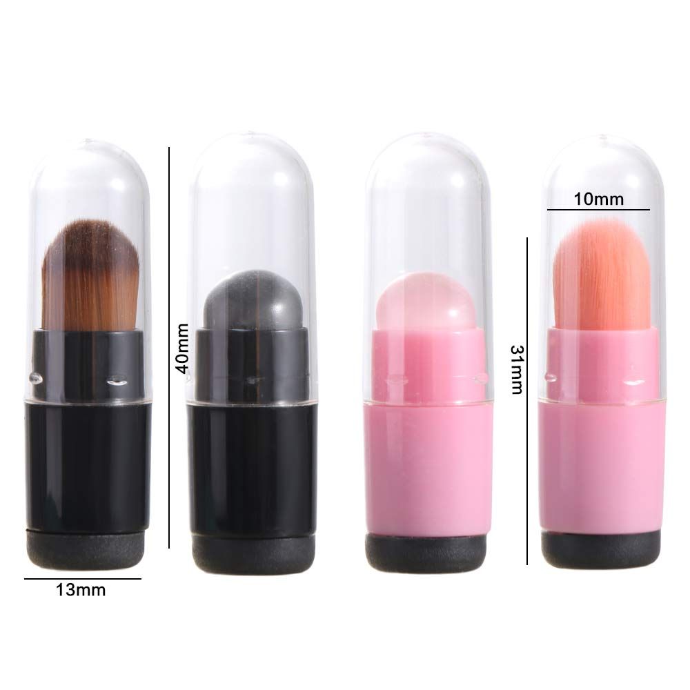 Soft Brush Head Silicone Lip Brush Portable Silicone Brush Head Mini Lip Brush Washable Small Size Mini Makeup Brush Lipstick