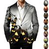 Herren Corduroy Business Casual mit Halloween-Print für Partys und den täglichen Gebrauch