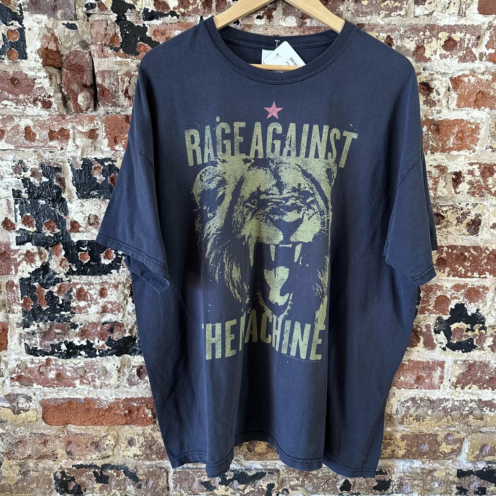 VTG Rage Against the Machine Short Sleeve Black Music Band T Mens 3XL Unisex T-Shirt XXXXL
