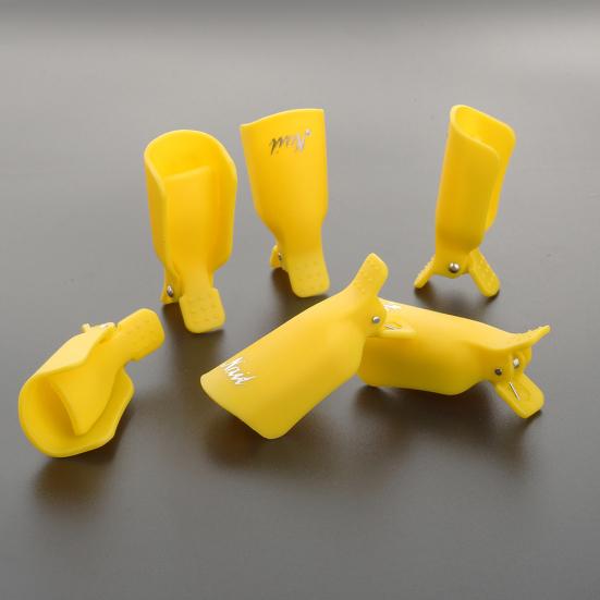10Pcs Nail Art Cap Abrasion-resistant Exquisite Workmanship Portable Nail Art Soak Off Clip Cap for Manicure