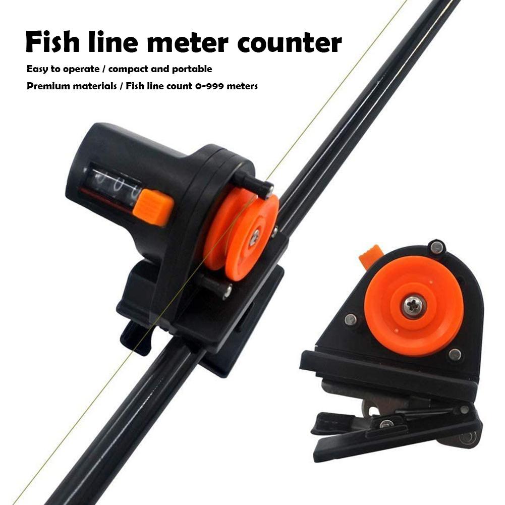 Fishing Line Counter 0-999M Fishing Line Depth Counter Finder Tool Tackle Length Gauge Counter Peso Fishing Equipment