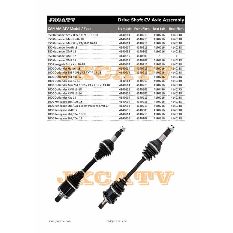 Planetă Axă Cardanică Pentru CAN AM Outlander Renegade Commander MAX 400 450 500 570 650 800 800R 850 1000 Toate ATV-urile UTV Piese