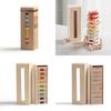 Wooden Stacking Blocks For Kids With Eco Friendly Water Based Paints For Developmental Play
