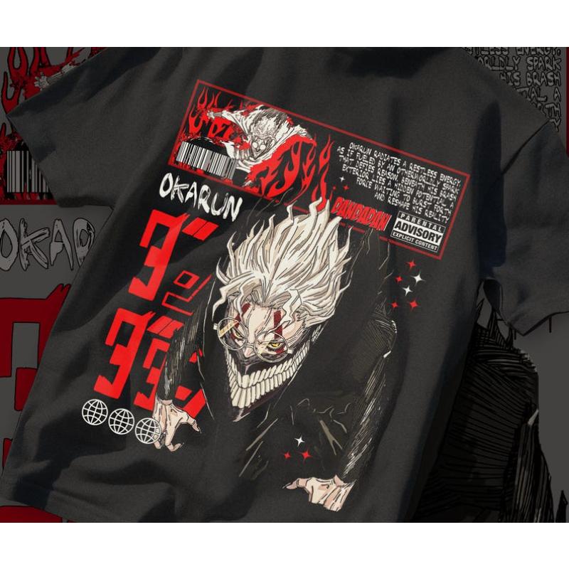 

Okarun Dandadan-Inspired Unisex Anime T-Shirt For Fans Of Action Adventure And Unique Manga Art 5XL чёрный