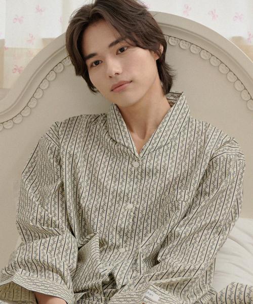 [OFF HOUR OBJET] Silen Bay Long-Sleeve Pajama Set [2SET] [Shipped from Korea] 100% Authentic