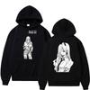 Anime Chainsaw Man Reze Denji Power Hoodie Men Women Harajuku Vintage Tracksuit Oversized Fleece Y2k Hoody Sweatshirt Streetwear