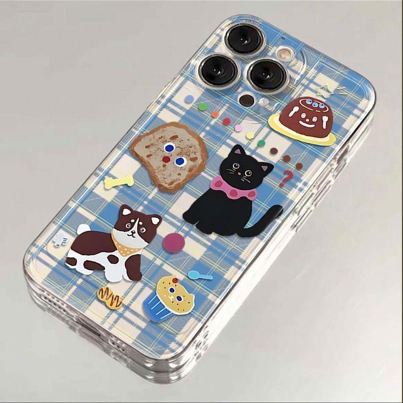 Bread Kitten Puppy Suitable for Apple 15 Mobile Phone Case 14promax Silicone 13 Transparent 12 Premium 11 All-inclusive XS