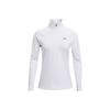 Authentics ColdGear® Langarm-Raglan-T-Shirt mit halbem Reißverschluss Damen Oberteile Weiß 1368699-100