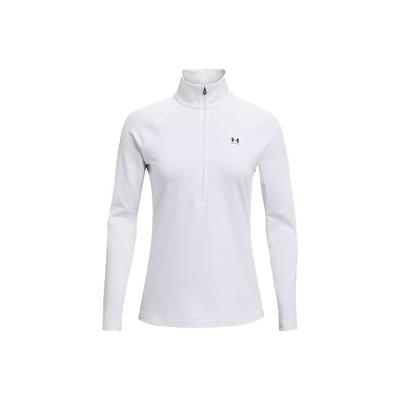 Authentics ColdGear® Half-Zip Long Sleeve Raglan T-Shirt Women Tops White 1368699-100
