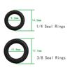 1/4 M22 3/8 Rubber O Ring Set Rubber Gasket Seal Rings Pressure Washer Hose Washer Cleaner O-Ring