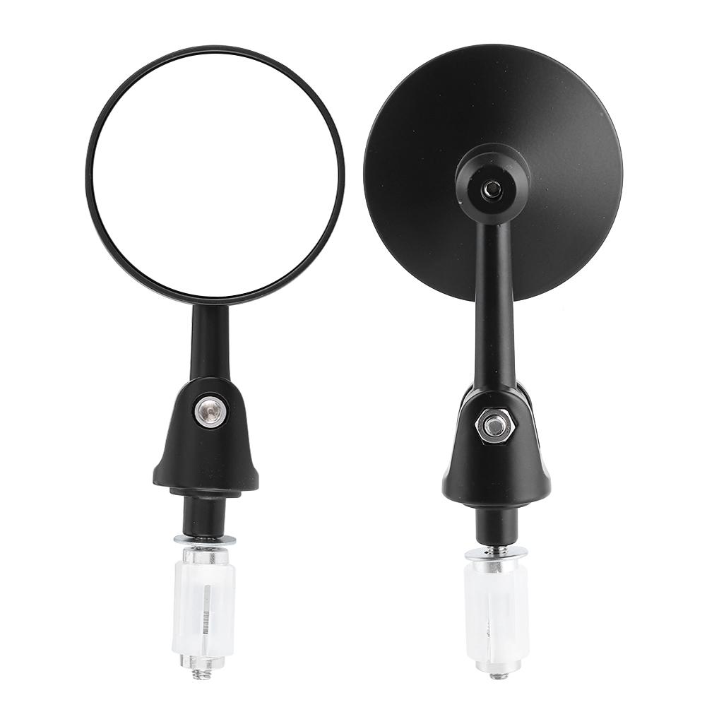 Pair Handlebar End Rearview Mirrors Foldable Arm Wide View Angle Universal for Motorcycle Dirt Bike
