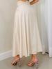 Women's Elegant Casual A-line Skirts with Pockets and Buttons - Mid-length Cargo Design