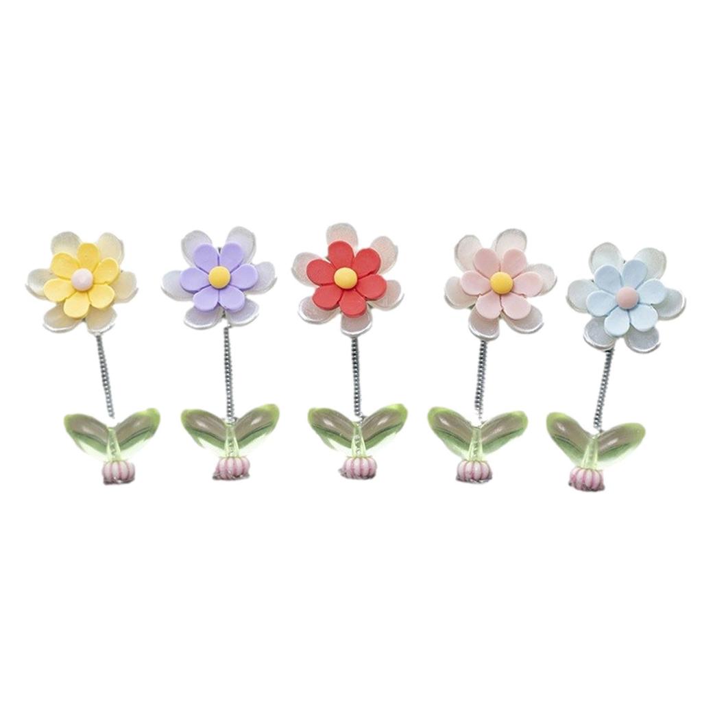 Flower Car Decor | Car Dashboard Decor 5 Pcs - Flower Car Dashboard Decoration,