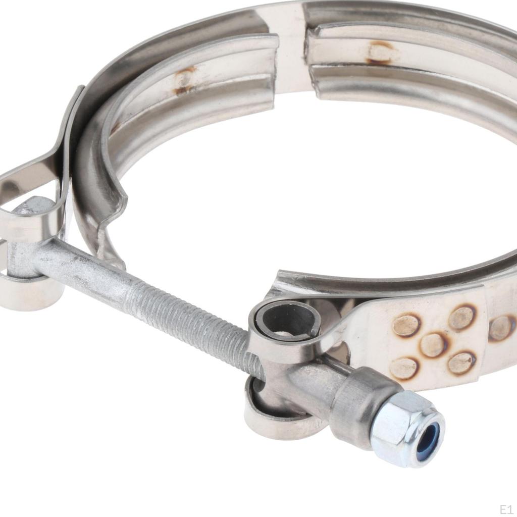 Turbo Exhaust Clamp V Band Downpipe Universal Sleeve Tube Clip