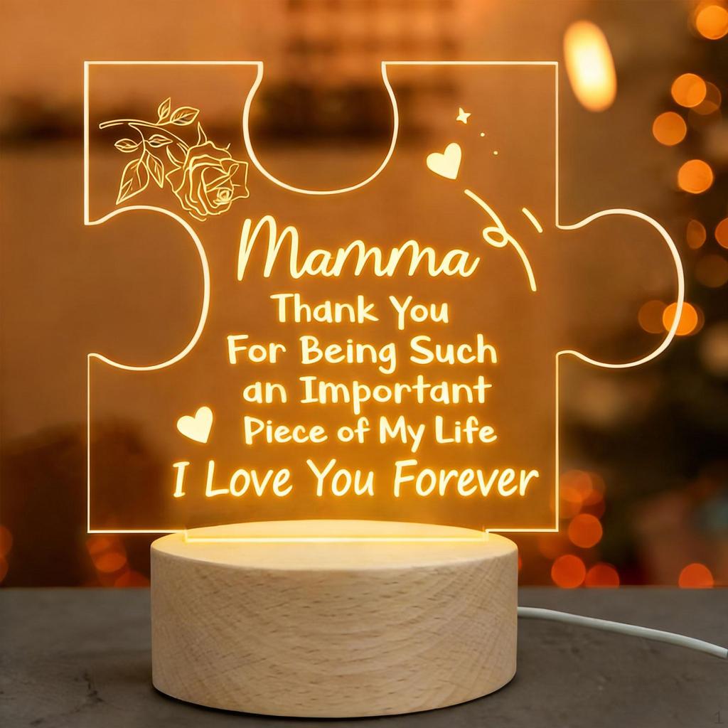 Gift Acrylic Night Engraved Decoration Unique for Her Present from Wife Grandma