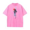 Tops  Tees Abstract Natural Mother Day Short Sleeve  Cotton Crew Neck Mens Washed T Shirt Printed Washed Tops Shirt Cute