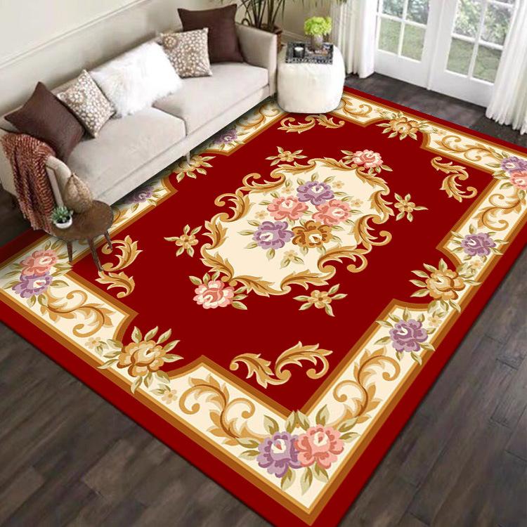 Chinese Style Living Room Carpet Sofa Coffee Table Carpet Bedroom Wear-resistant and Anti Slip Carpet