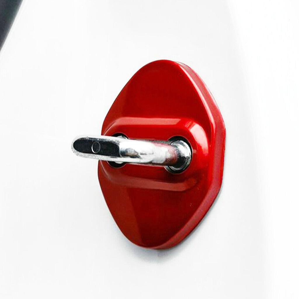 4PC For Toyota Corolla 2014- Red Accessories Door Lock Protective Cover Trim