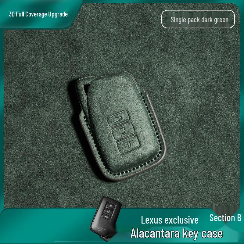 Compatible Lexus Key Case for ES200, RX300, ES300h, NX200, UX, LS - Suede Cover