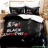 Schwarzer Beschwörer Bettwäscheset Einzelbett Twin Full Queen King Size Bettwäscheset Erwachsener Kind Schlafzimmer Bettbezug Sets Anime Parure De Lit Bett