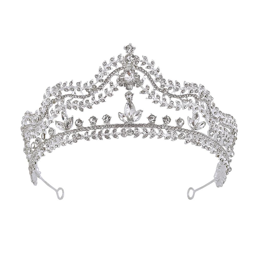 

New Bridal Wedding Dress Crown Korean Wedding Headdress Rhinestone Queen Majestic Crown Dress Accessories Crown