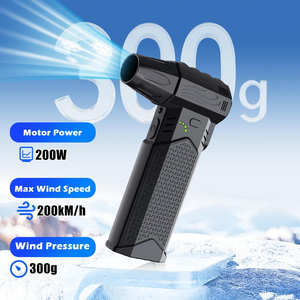 Portable 400000RPM Blow and Suction 2 In 1 B006 3 Outlet Nozzles Blowing Snow Turbo Jet Fan Brushless Violent Fan Electric Air Duster